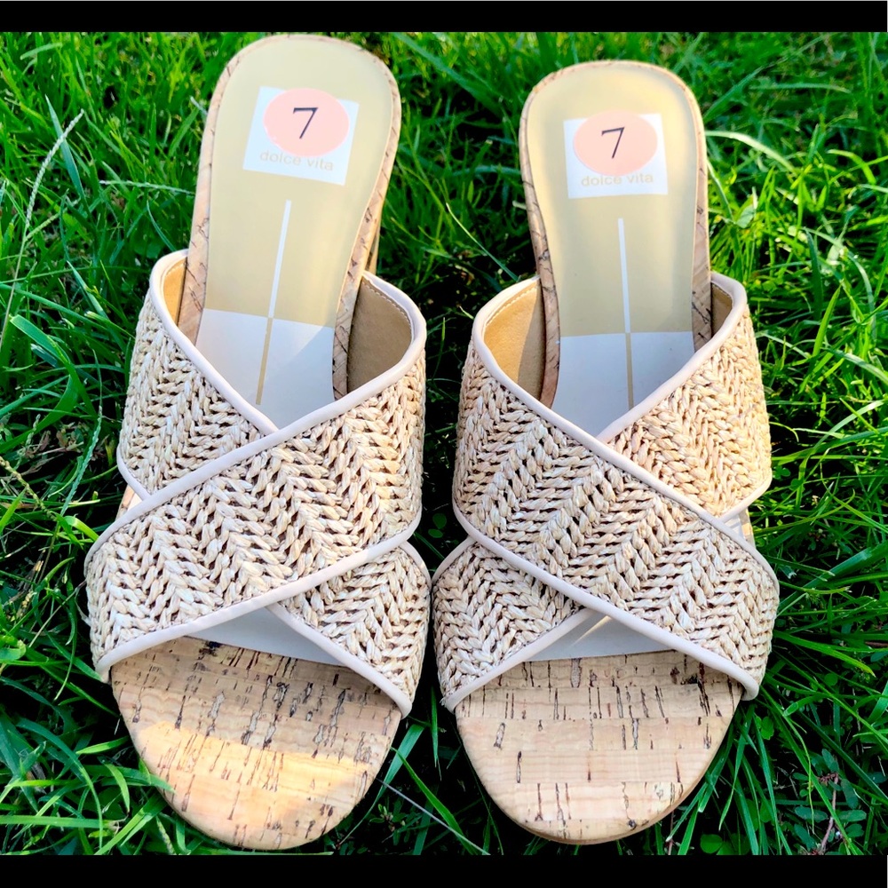 Dolce Vita Cork Heel Sandals